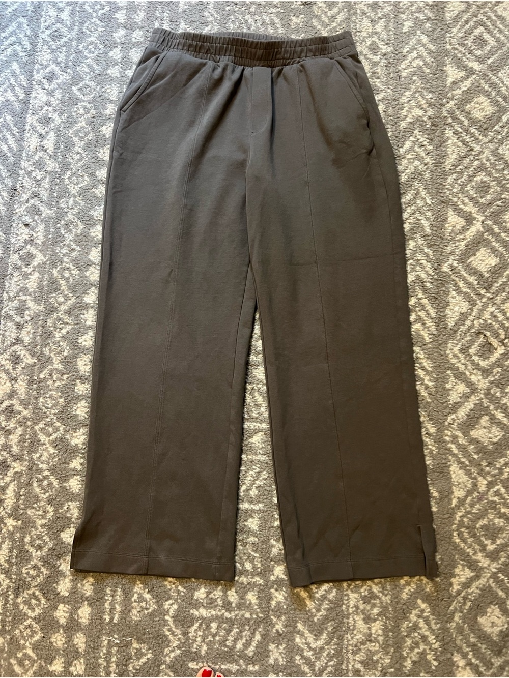 Old Navy high rise Wide-Leg Women's Pants size L with pockets (Y100)